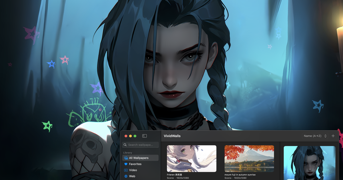 I built a Mac app that runs real Wallpaper Engine scenes (solo project) logo